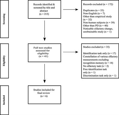 Odor Recognition Memory in Parkinson's Disease: A Systematic Review